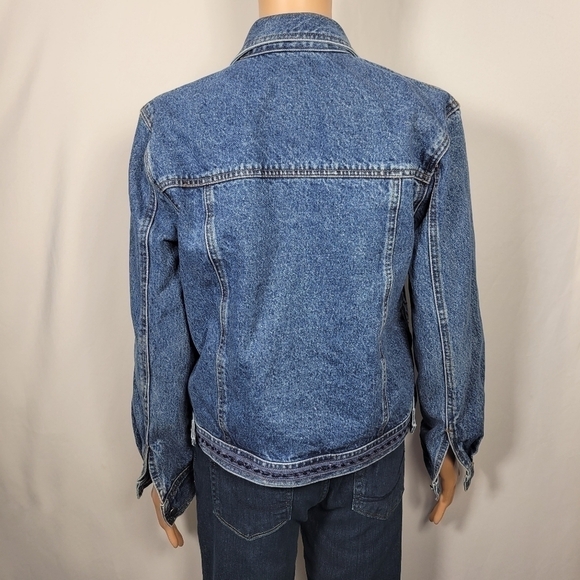 Together Vintage Jean Jacket with Embroidery Size Small - Picture 7 of 13
